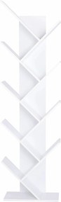 Biblioteca BAKI NEW TYP 1, alb, DTD laminat, 43x20x144 cm