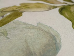 Perna podea din catifea EMILE 60x60 cm verde