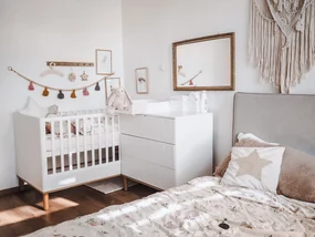 Comoda pentru copii cu 3 sertare Culoare Alb, TOTEME BOTANIC