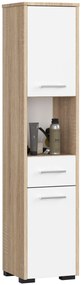 Dulap de baie Farid TYP3 (Stejar sonoma + Alb). 1069753