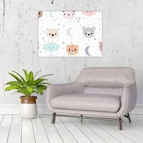 Tablou pe sticlă - Noapte bună. (70x50 cm)