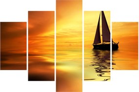 Tablou - Sailboat la apus de soare (150x105 cm)