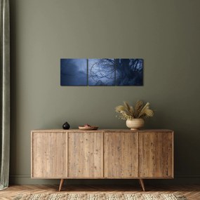 Tabloul pădurii întunecate (cu ceas) (90x30 cm)