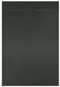 Cadita Baie Din Compozit , Smack , 100 X70 Cm, Cu Sifon,Negru US