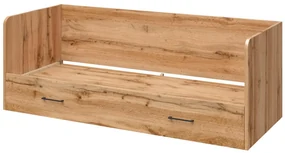 Pat de o persoană extensibil80 cm Tetrix 13 (stejar wotan) (cu sp. depozitare). Promo -35%. 1098496
