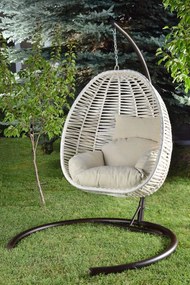 Scaun balansoar de grădină Finnikin (crem). 1082956