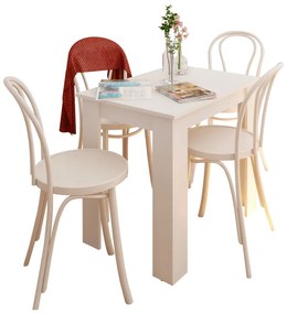 Masă de sufragerie TARINIO, albă