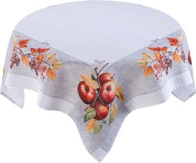 decoDoma Față de masă centrală cu imprimeu MERE DE TOAMNĂ 85 x 85 cm