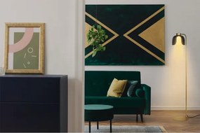 Osram - Lampadar DECOR COROLLE 1xE27/15W/230V negru/auriu