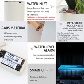 Ghiveci cu auto-udare Tomasucci Calla, ø 22,8 cm, alb