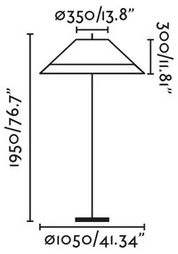 Lampa de podea iluminat exterior decorativ SAIGON 195/C100 gri/bej