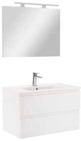 Mobilier complet de baie Vario Forte 80 alb-alb