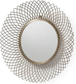 Oglinda decorativa din tije metalice finisaj alama JUICE AA0903R53 JG