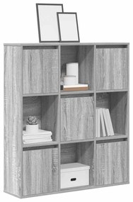 vidaXL Bibliotecă, gri sonoma, 89x24x101,5 cm, lemn prelucrat