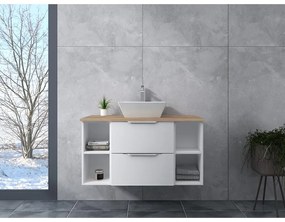 Rennes White Dulap de baie cu lavoar