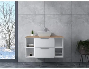 Rennes White Dulap de baie cu lavoar