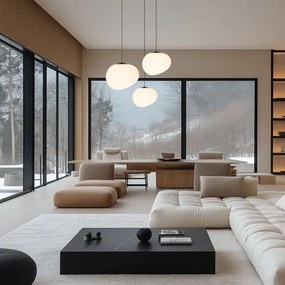 Lustră pe cablu STONES 1xE27/40W/230V d. 25 cm