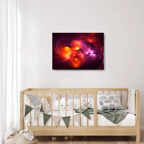 Tablou pe sticlă cu abstracțiune modernă (70x50 cm)