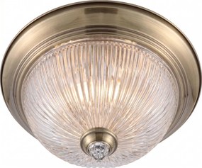 Brilagi - Plafonieră FRESCO 2xE27/40W/230V, diametru 28 cm, alamă