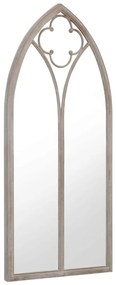Oglinda de gradina, nisipiu, 100x45 cm, fier pentru uz exterior 1, Nisip, 100 x 45 cm