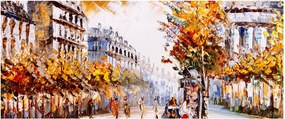 Tablou - Strada din Paris (120x50 cm)