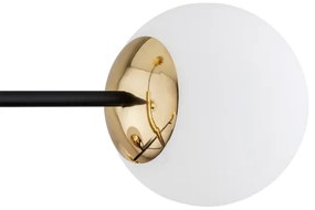 Lustră pe tijă CAMERON 8xE27/15W/230V alamă/neagră Argon 5041