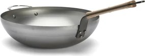 De Buyer 5717.32 - Tigaie wok MINERAL B BOIS, 32 cm