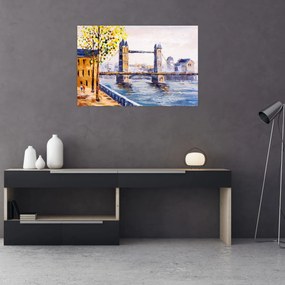 Tablou - Pictură oraș (90x60 cm)