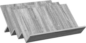 vidaXL Raft pentru reviste Gri Sonoma 65 x 53 x 28,5 cm Lemn compozit