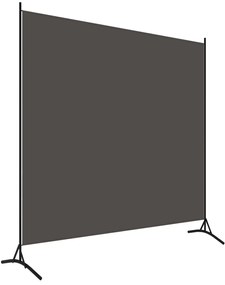 Paravan de camera cu 1 panou, antracit, 175 x 180 cm Antracit, 1, 175 x 180 cm