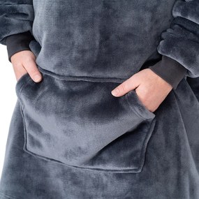 Hanorac din micropluș cu imitație blăniță 4Home Antracit, uni L - pentru bărbați