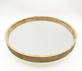 Plafonieră NATURAL MODERN SLIM 3xE27/15W/230V Ø 47,5 cm, finisaj pin