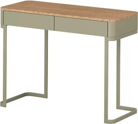 Masa toaletă Elivo 110 cm cu sertare pe cadru - eucalipt / stejar baltic dune