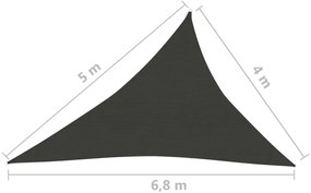 Panza parasolar, negru, 4x5x6,8 m, HDPE, 160 g m   Negru, 4 x 5 x 6.8 m