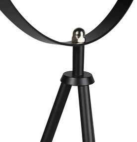 Lampă de podea inteligentă cu trepied negru incl. Wifi A60 - Magna 40 Eglip