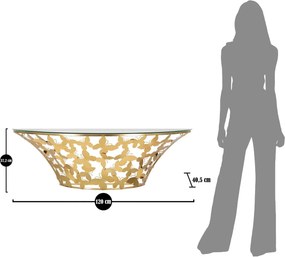 Consola Butterflies, Mauro Ferretti, 120x40.5x37.2 cm, fier, auriu