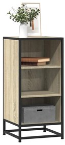 vidaXL Dulap, stejar sonoma, 35,5x35x76 cm, lemn prelucrat și metal