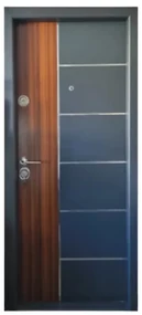 Usa metalica de exterior cu izolatie si vizor Novo Doors NDS08 ,deschidere stanga dreapta, 1 yala, dimensiuni multiple,tabla 1.2 mm, balamale si