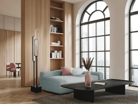 Lampadar LED modern Colette auriu roze, negru