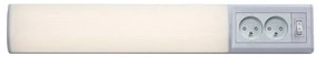 Corp de iluminat LED cu prize pentru corpuri de bucătărie Rabalux 78040 BATH 2E LED/10W/230V 4000K 50 cm alb