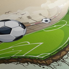 Tablou - Teren de fotbal (150x105 cm)