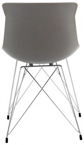 Set 2 scaune Emily gri/albastru deschis