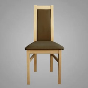 Scaun de masă ZOE, stejar/maro închis