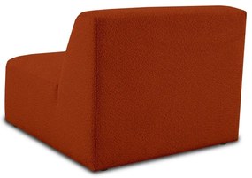 Modul pentru canapea cărămiziu cu tapițerie din stofă bouclé (de mijloc) Roxy – Scandic