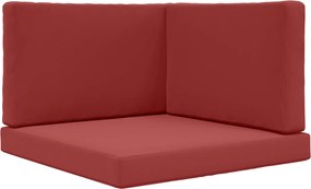 vidaXL Perna pentru canapea de exterior 3 pcs bordo Poliester
