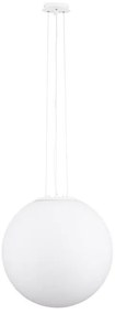 Pendul design modern Nevoso alb 50cm