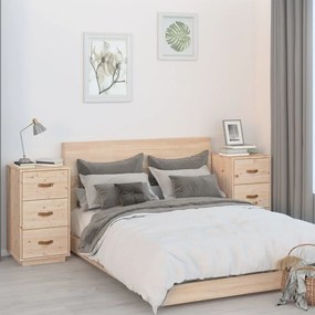 818336 vidaXL Noptiere, 2 buc., 40x40x75 cm, lemn masiv de pin