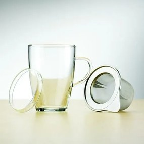 Cană de sticlă cu sită și capac Simax 179 Tea for one 0,35 l