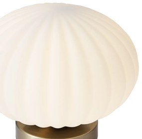 Lampă de masă de design din alamă cu sticlă opal - Mochi