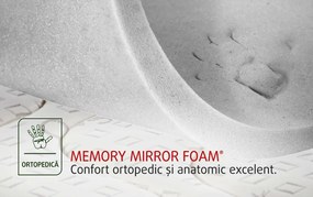 Saltea Ortopedica Ice Touch Memo Latex 90×200 cm, 7 zone, memory foam, latex, medie/ferma, anatomica, ergonomica
